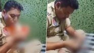 Hoshiarpur: Cop Caught Consuming Drugs While on Security Duty in Punjab, Video Surfaces