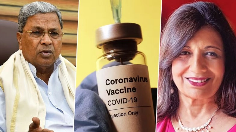 &lsquo;Seeking Clarity Is Not Misinformation&rsquo;: CM Siddaramaiah Responds to Biocon Chief Kiran Mazumdar Shaw on COVID-19 Vaccine Row