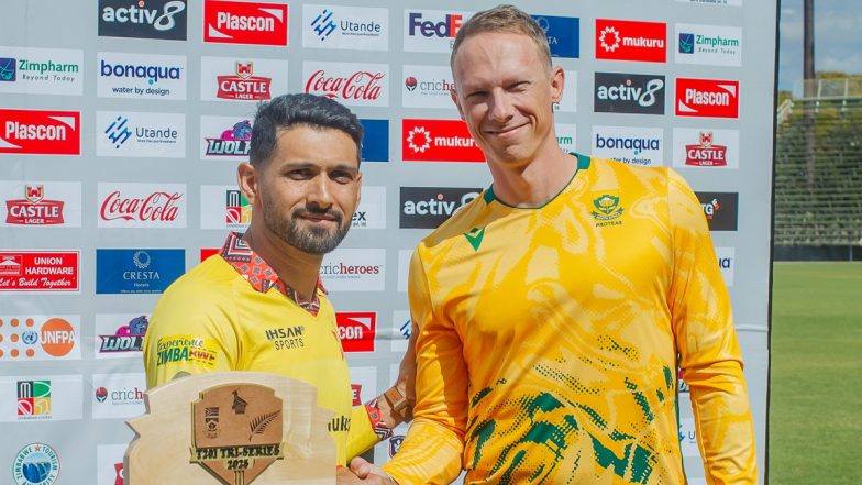 Zimbabwe vs South Africa Free Live Streaming Online Tri-Nation Series T20I 2025 Match 1: How To Watch ZIM vs SA Cricket Match Live Telecast on TV in India?