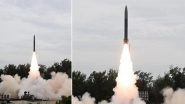 DRDO Conducts 2 Successful Flight Tests of 'Pralay' Missile From Dr APJ Abdul Kalam Island off Coast of Odisha (See Pic)