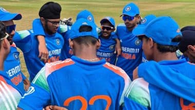 How To Watch IND U-19 vs ENG U-19 5th ODI Free Live Streaming Online? Get Free Telecast Details of India vs England Youth Cricket Match on TV