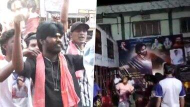 ‘Hari Hara Veera Mallu’: Pawan Kalyan’s Fans Cheer Outside Theatres and Roads in Vijayawada on Release of Andhra Pradesh Deputy CM’s First Pan-India Movie (Watch Videos)