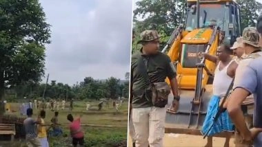 Assam: 1 Killed, Another Injured in Police Firing As Eviction Drive Turns Violent in Goalpara (Watch Videos)