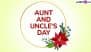 Aunt and Uncle’s Day 2025 Date in the US: Know Significance of the Day Dedicated to Your Beloved Aunties and Uncles