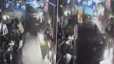 Lucknow Eatery Turns Crash Site As Drunk Man Rams SUV Into Restaurant Minutes After Drinking There; Video Goes Viral