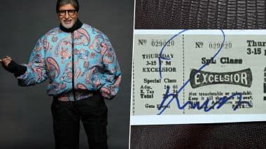 ‘Sholay’: Amitabh Bachchan Shares Rare INR 20 Ticket Ahead of Film’s 50th Anniversary, Recalls Golden Era of Indian Cinema