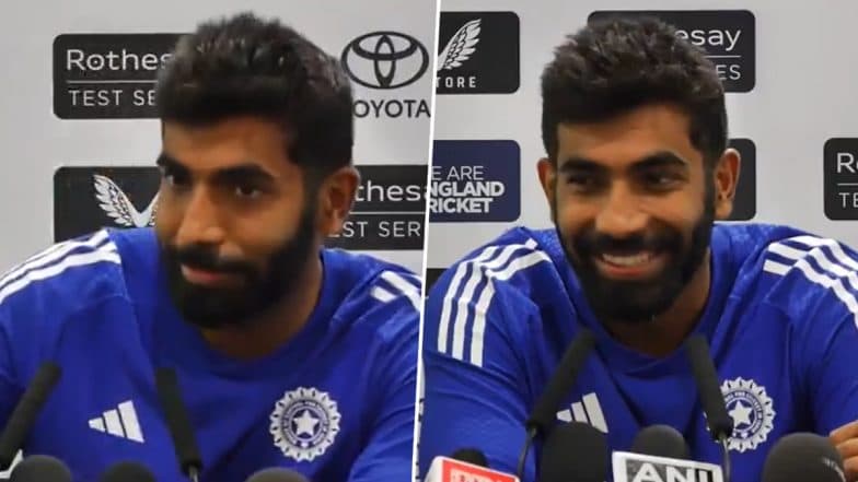 ‘Somebody's Wife Is Calling' Jasprit Bumrah Reacts As Reporter’s Phone Rings During PC After IND vs ENG 2nd Test 2025 Day 2’s Play (Watch Video)