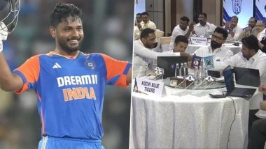 Sanju Samson Becomes Most Expensive Player in Kerala Cricket League As Kochi Blue Tigers Sign Him For INR 26.8 Lakhs at KCL 2025 Auction