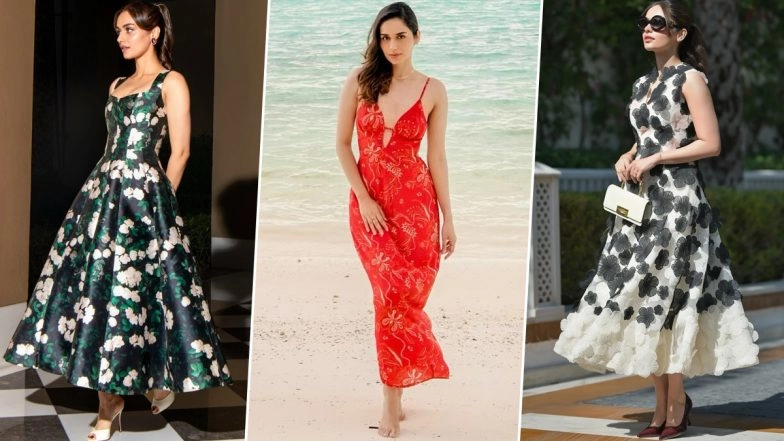 'Maalik' Actress Manushi Chhillar Loves Elevating Elegance with Midi Dresses (View Pics)