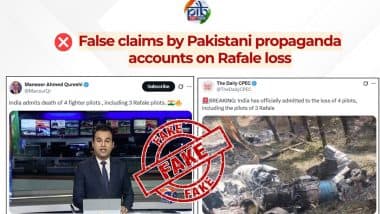 Did India Admit Rafale Fighter Jet Pilot Loss During Operation Sindoor? PIB Fact Check Debunks Fake Claim by Pakistani Propaganda Accounts
