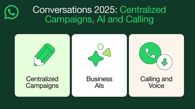 WhatsApp New Features: Meta Launches Enhanced Business AI Tools Including AI Support, Calling and Voice, Centralised Campaigns, Working on ‘Channel Subscriptions’ for iOS Beta Users