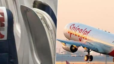 SpiceJet Delhi-Shillong Aircraft's Window Frame Dislodges Mid-Air; No Impact on Passenger Safety, Says Airline
