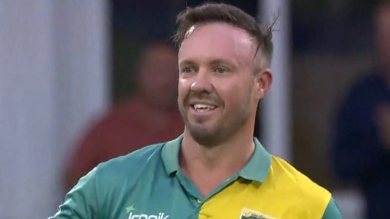 AB de Villiers Scores Second Century in World Championship of Legends, Achieves Hundred in 39 Balls During South Africa Champions vs Australia Champions WCL 2025 Match
