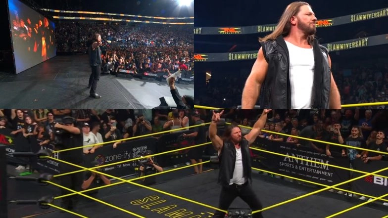 AJ Styles Returns To TNA During Slammiversary 2025, Fans Erupt in Joy To See Total Nonstop Action Legend Back (See Video)