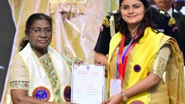 India News | President Murmu Graces First Convocation Ceremony of AIIMS Gorakhpur