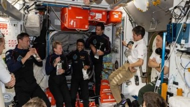 World News | Shubhanshu Shukla Conducts Muscle Stem Cell Research on ISS, Records Educational Video on Digestion in Space for Indian Students