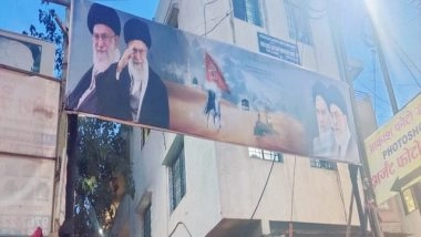 India News | Irani Community Banner Featuring Khamenei, Sishtani Removed in Loni Kalbhor After Bajrang Dal Objection
