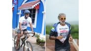 Business News | Milind Soman Concludes 5th Fit Indian Run, Covering Half Ironman Distance Daily Through Cycling and Running from Mumbai to Goa in 5 Days