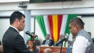 World News | Suriname's National Assembly Newly-elected Chairman Ashwin Adhin Takes Oath in Sanskrit