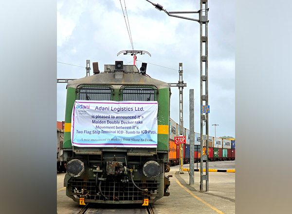 Business News | Adani Logistics Launches First Double Stack Rake Between ICD Tumb and ICD Patli, Set to Transform Vapi-Haryana Freight Corridor