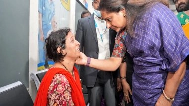 India News | Telangana: BRS Leader Kavitha Meets Victims of Chemical Factory Explosion at Hospital