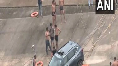 India News | Gujarat: Two Dead After Car Falls into Canal in Gandhinagar