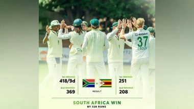 Sports News | Lhuan's Historic Ton, Corbin's All-round Show Powers SA to 328 Run Win over Zimbabwe