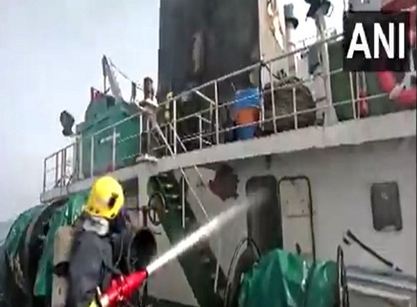 India News | Indian Navy Carries out Firefighting, Rescue Operation on Palau-flagged Tanker in Arabian Sea