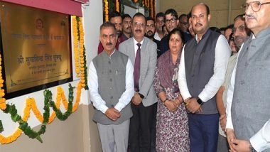 India News | Himachal: CM Sukhu Inaugurates Office Building of Assistant District Attorney in Hamirpur