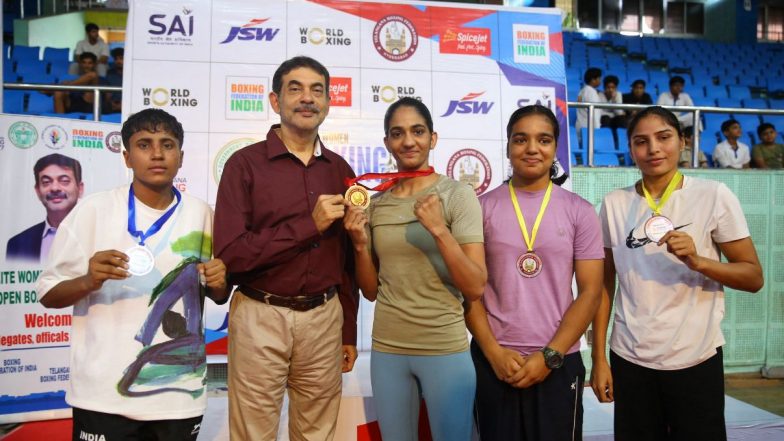 Sports News | Railways Clinch Team Title as Top Stars Nitu, Lovlina Shine at Elite Women's Boxing Tournament in Telangana