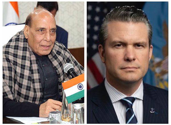 World News | Rajnath Singh, Hegseth Discuss Ways to Augment Defence Ties with Focus on Expanding Industry Collaboration