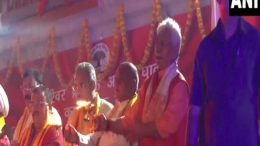 India News | J-K Lt Governor Manoj Sinha Participates in Special Aarti at Jammu Tawi Riverfront