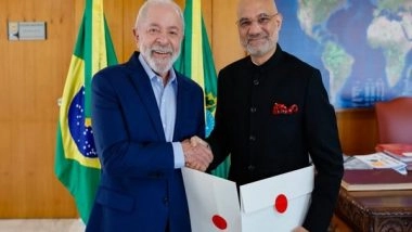 World News | Indian Envoy, Brazil's President Discuss Deepening Bilateral Strategic Partnership, PM Modi's Visit