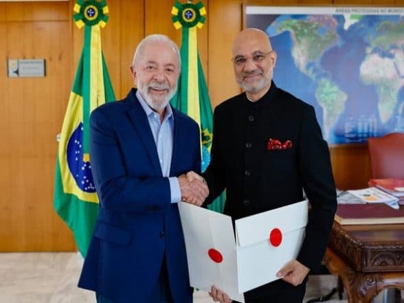 World News | Indian Envoy, Brazil's President Discuss Deepening Bilateral Strategic Partnership, PM Modi's Visit