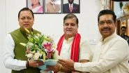 India News | Uttarakhand CM Dhami Welcomes Newly Elected BJP State President Mahendra Bhatt