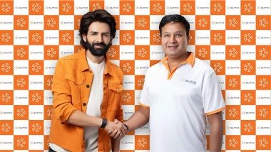 Business News | Saatvik Green Energy Limited (SGEL) Appoints Bollywood Superstar Kartik Aaryan as Its Official Brand Ambassador