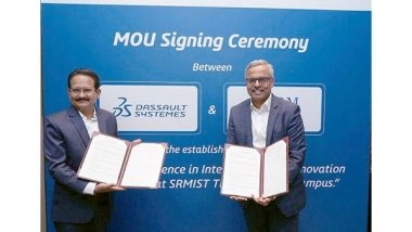 Business News | SRM Institute of Science and Technology Tiruchirappalli and Dassault Systemes Signs MoU to Advance Engineering Education, Innovation and Research