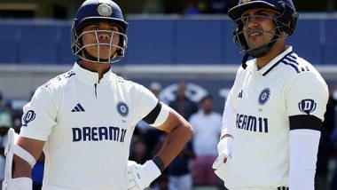 Sports News | Jaiswal-Gill Half-century Stand Takes India to 182/3, Stokes Strikes in Balanced Session (Day 1, Tea)