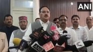 India News | "Only 21.7 Pc of Rs 360 Crore Fund Utilised:" JP Nadda Slams Himachal Govt Amid Disaster