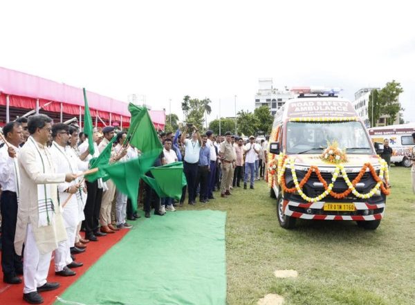 India News | Tripura Launches Major Road Safety Initiative with Introduction of BLS Ambulances, Vehicle Tracking System