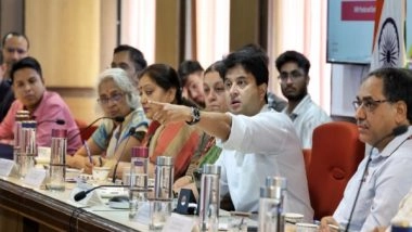 Business News | Jyotiraditya Scindia Interacts with Postal and Sorting Assistants from the Department of Posts
