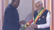 World News | Recognition of His Steadfast Efforts in Strengthening Voice of Global South: Jaishankar as PM Modi Receives Ghana's Highest State Honour