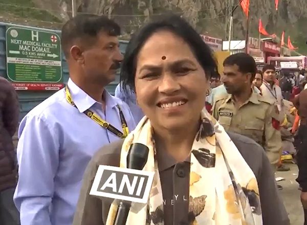 India News | Union Minister Shobha Karandlaje Joins Amarnath Yatra Pilgrims, Says 'atmosphere is Very Pleasant'