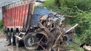 India News | Truck and Trailer Collide on NH 48 in Rajastan's Dudu, 2 People Burnt Alive in Fire