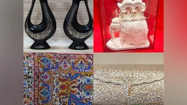 World News | Traditional Treasures from Kashmir to West Bengal: PM Modi Presents Handcrafted Gifts Celebrating Indian Culture to Ghanian Leaders