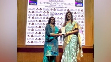 Sports News | Suma Shirur Honoured with SJAM Lifetime Achievement Award 2025