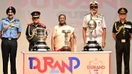 Sports News | President of India Unveils Trophies of Durand Cup Tournament
