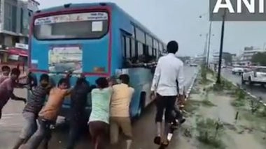 India News | Gujarat: Heavy Rainfall Brings Chaos to Banaskantha, IMD Issues Red Alert for Several District