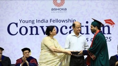 Business News | Cheistha Kochhar Award Presented at Ashoka University Convocation, Honoring a Lasting Legacy