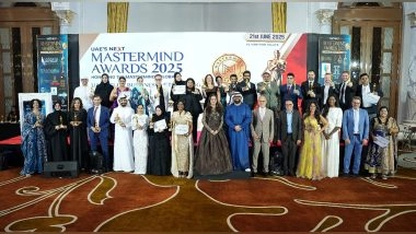 Business News | UAE's Next MasterMind Awards 2025 Unites Icons of Influence, Innovation, and Global Leadership in Dubai